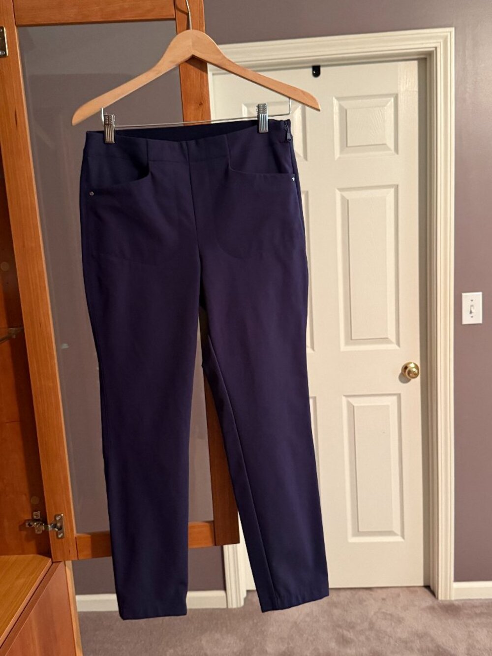RLX Ralph Lauren Navy Stretch Golf Pants Size 6 Slim Ankle